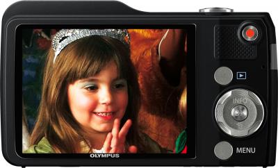 Компактный фотоаппарат Olympus VG-170 Black - вид сзади