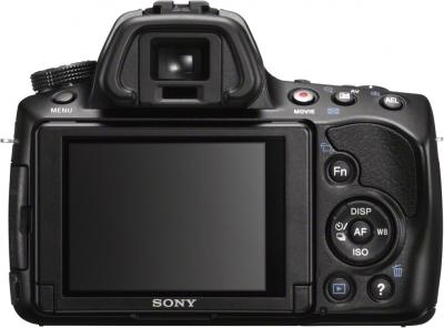 Зеркальный фотоаппарат Sony SLT-A37M (черный) - вид сзади