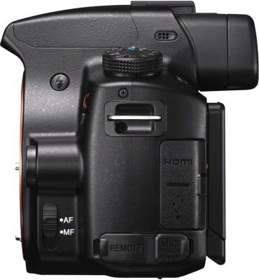 Зеркальный фотоаппарат Sony SLT-A37M (черный) - вид сбоку