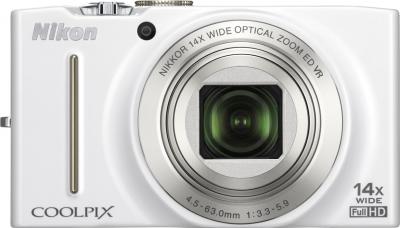 Компактный фотоаппарат Nikon Coolpix S8200 White - общий вид