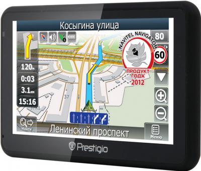 GPS навигатор Prestigio GeoVision 5166BT (PGPS5166CIS04GBBTNV) - вид сбоку