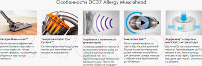 Пылесос Dyson DC37 Allergy Musclehead