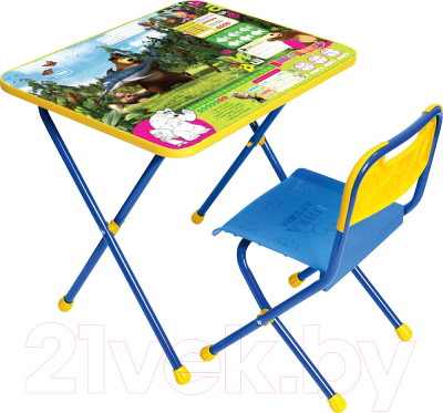 Комплект мебели с детским столом Ника КП/5 Маша и медведь: Ловись рыбка