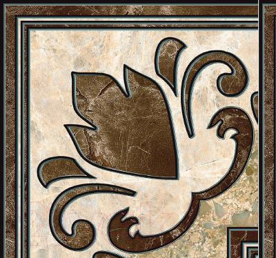 Декоративная плитка Intercerama Вставка Emperador ДН 66 031 (137x137, коричневый)