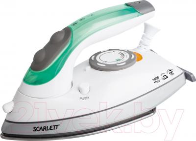 Дорожный утюг Scarlett SC-SI30T01 (бело-зеленый) - общий вид