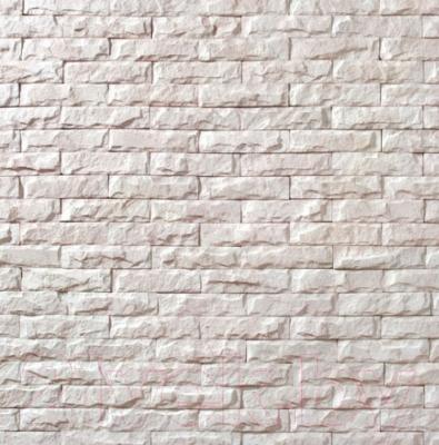 Декоративный камень бетонный Royal Legend Мирамар узкий белый 07-010 (200x50x07-15)