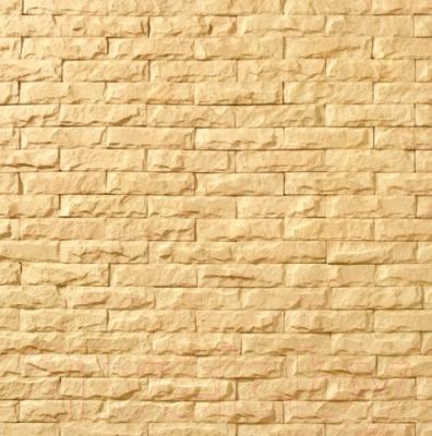 Декоративный камень бетонный Royal Legend Мирамар узкий желтый 07-140 (200x50x07-15)