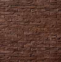 Декоративный камень бетонный Royal Legend Шамбор коричневый 09-780 (200x50x04-07) - 