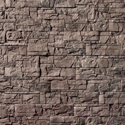Декоративный камень бетонный Royal Legend Коста-Брава серо-коричневый 11-680 (485/290/185x97x15-20)