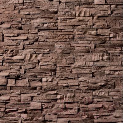 Декоративный камень бетонный Royal Legend Петра серо-коричневый 02-680 (297x97x15-20)