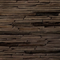 Декоративный камень бетонный Royal Legend Сиенна коричневый с черным 21-780 (485x150x15-25) - 