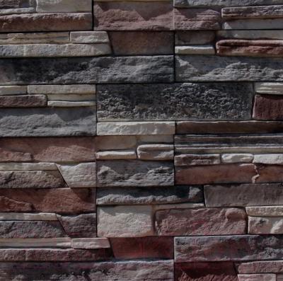 Декоративный камень бетонный Royal Legend Кармиель бежево-коричневый с серым 23-189 (337x95x5-18)