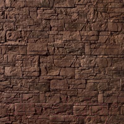 Декоративный камень бетонный Royal Legend Коста-Брава коричневый 11-780 (485/290/185x97x15-20)