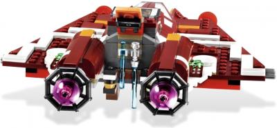 Конструктор Lego Star Wars Республиканский атакующий звёздный истребитель (9497) - вид истребителя сзади
