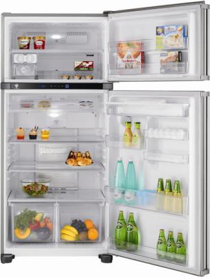 Холодильник с морозильником Sharp SJ-PT561RHS - внутренний вид