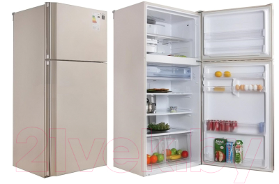 Холодильник с морозильником Sharp SJ-SC55PVBE