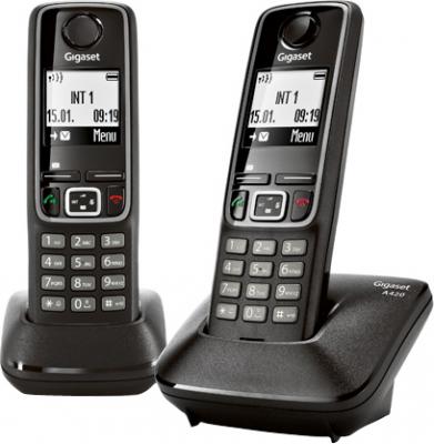 Беспроводной телефон Gigaset A420 Duo (Black) - общий вид