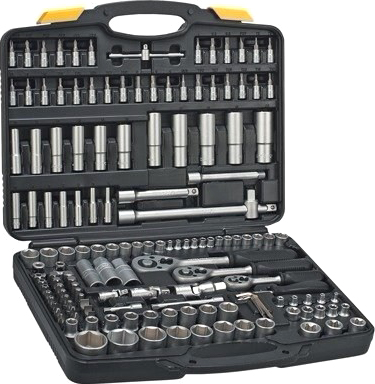 Универсальный набор инструментов Topex A-38D687 (150 предметов) - общий вид