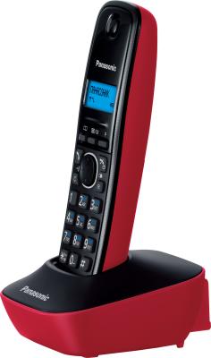 Беспроводной телефон Panasonic KX-TG1611 (красный) - общий вид