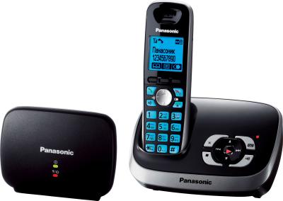 Беспроводной телефон Panasonic KX-TG6541 (черный) - вид сбоку