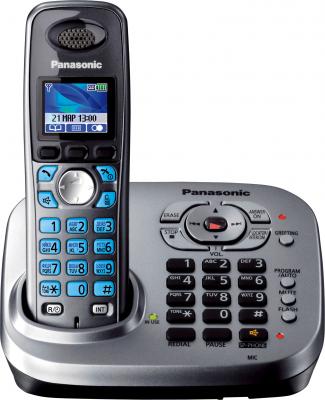 Беспроводной телефон Panasonic KX-TG8041 (серый металлик) - общий вид
