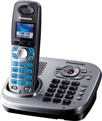 Беспроводной телефон Panasonic KX-TG8041 (серый металлик) - общий вид