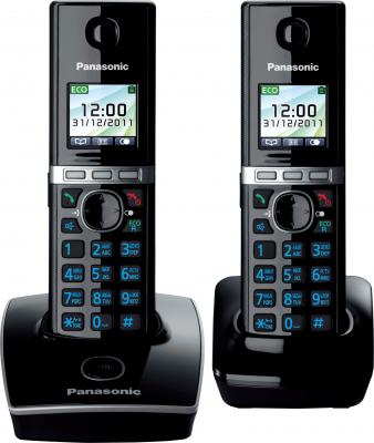 Беспроводной телефон Panasonic KX-TG8052 (черный) - общий вид