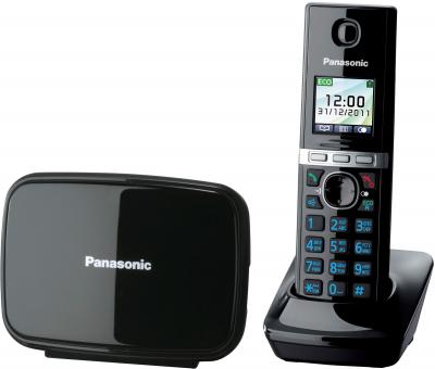 Беспроводной телефон Panasonic KX-TG8081 (Black, KX-TG8081RUB) - общий вид
