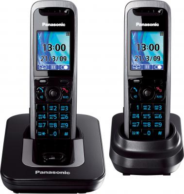 Беспроводной телефон Panasonic KX-TG8412 (Titanium, KX-TG8412RUT) - общий вид