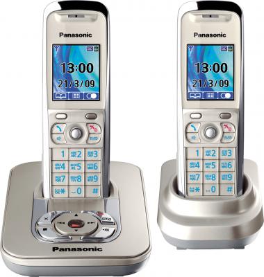 Беспроводной телефон Panasonic KX-TG8422  (Platinum, KX-TG8422RUN) - общий вид