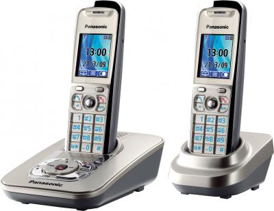 Беспроводной телефон Panasonic KX-TG8422  (Platinum, KX-TG8422RUN) - общий вид