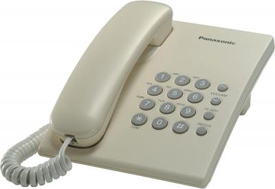 Проводной телефон Panasonic KX-TS2350  (бежевый) - общий вид