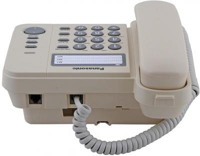 Проводной телефон Panasonic KX-TS2352 (бежевый) - общий вид