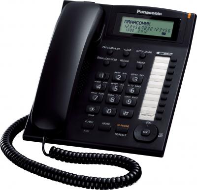 Проводной телефон Panasonic KX-TS2388 (черный) - общий вид