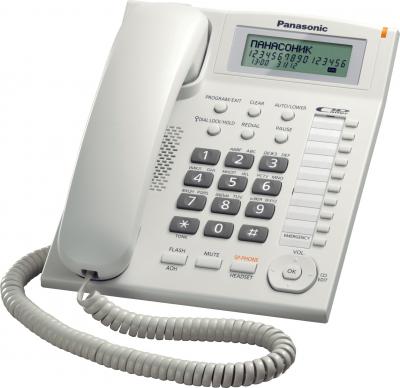 Проводной телефон Panasonic KX-TS2388 (белый) - общий вид