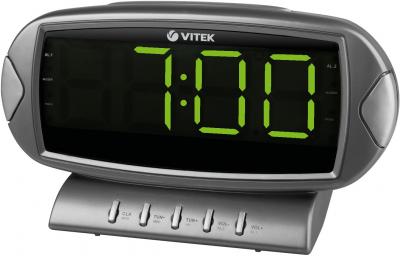 Радиочасы Vitek VT-3512 GY - вид спереди