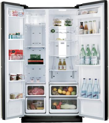 Холодильник с морозильником Samsung RSH5SLBG1 - внутренний вид