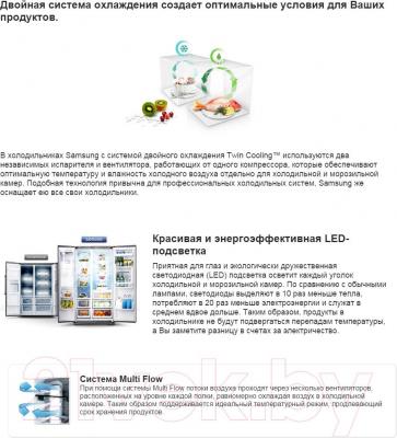 Холодильник с морозильником Samsung RSH5SLMR1