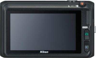 Компактный фотоаппарат Nikon Coolpix S6400 Black - вид сзади