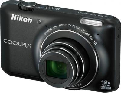 Компактный фотоаппарат Nikon Coolpix S6400 Black - общий вид