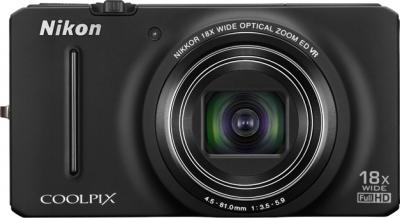 Компактный фотоаппарат Nikon Coolpix S9200 (Black) - общий вид