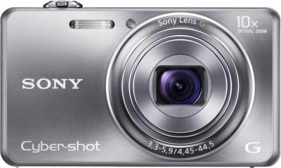 Компактный фотоаппарат Sony Cyber-shot DSC-WX100 (Silver) - общий вид