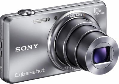 Компактный фотоаппарат Sony Cyber-shot DSC-WX100 (Silver) - общий вид