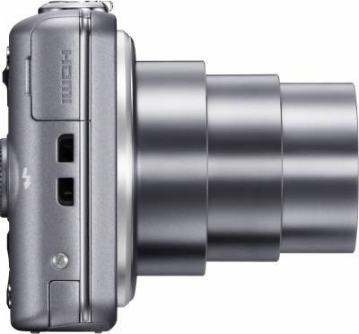 Компактный фотоаппарат Sony Cyber-shot DSC-WX100 (Silver) - вид сбоку