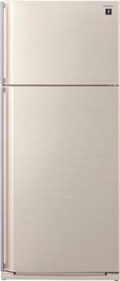 Холодильник с морозильником Sharp SJ-SC59PVBE - вид спереди