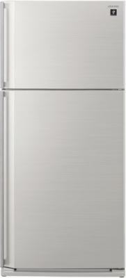 Холодильник с морозильником Sharp SJ-SC59PVSL - вид спереди