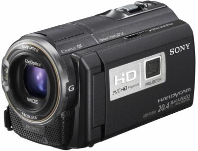 Видеокамера Sony HDR-PJ580E - вид сбоку