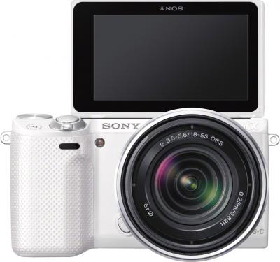 Беззеркальный фотоаппарат Sony Alpha NEX-5RK (White) - общий вид