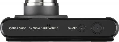 Компактный фотоаппарат Pentax Optio LS465 (Sapphire-Black) - вид сверху