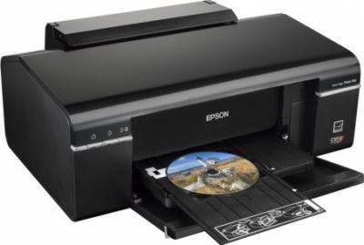 Принтер Epson Stylus Photo P50 - общий вид (печать на CD/DVD)